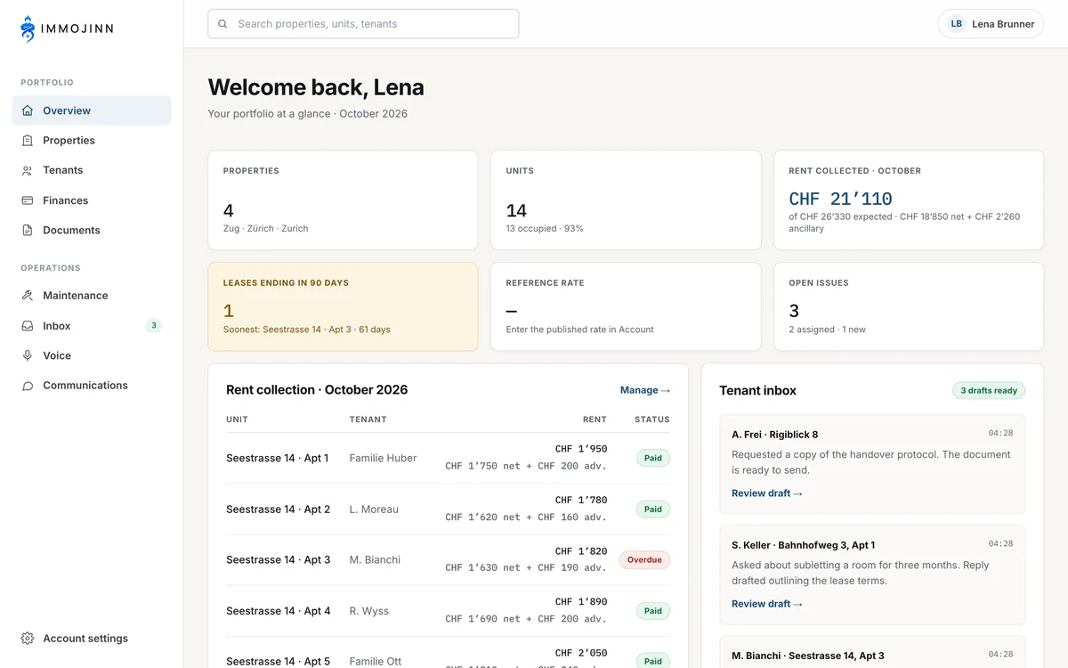 Portfolio overview: ImmoJinn
